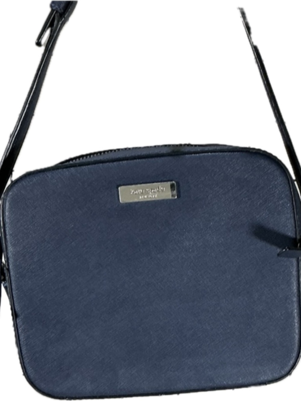 Kate Spade New York Navy Saffiano Leather Crossbody Purse